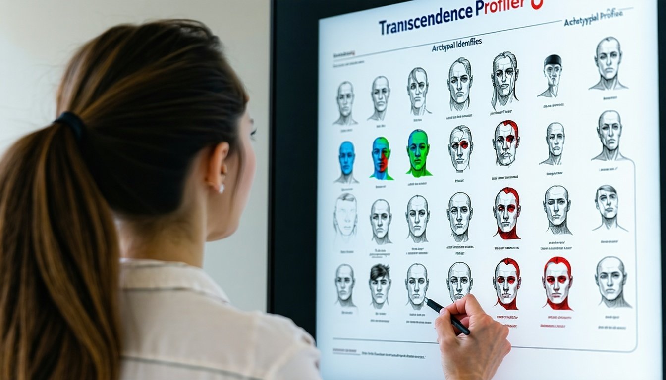 An individual taking the Transcendence Profiler Archetypal Identities quiz